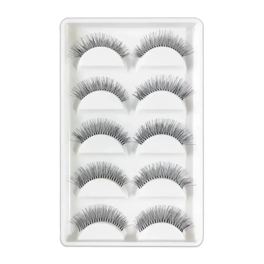 Natural Black Sparse Eyelashes For Effortless Eye Look