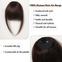 Easy Blend Hair Clip-In Bangs for Women