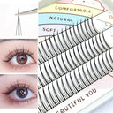 Natural Fluffy Wispy False Eyelashes for Effortless Glamour