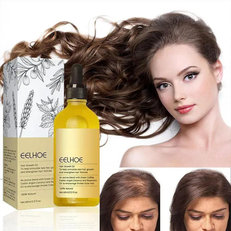 Natural Hair Growth Serum For Damaged Hair Repair Strengthen