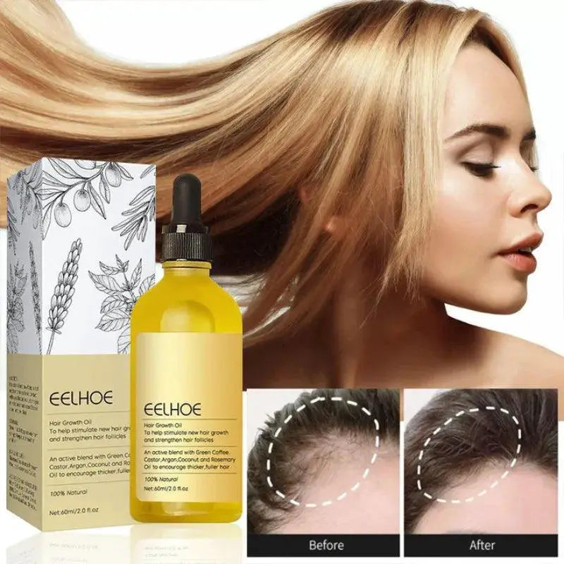 Natural Hair Growth Serum For Damaged Hair Repair Strengthen