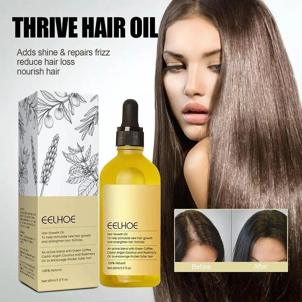 Natural Hair Growth Serum For Damaged Hair Repair Strengthen