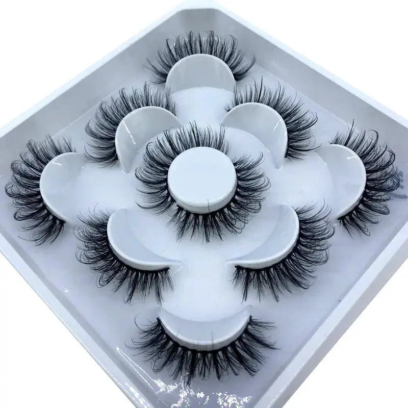 Natural Mink 3D False Eyelashes Variety Pack 5 Pairs