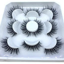 Natural Mink 3D False Eyelashes Variety Pack 5 Pairs Lashes