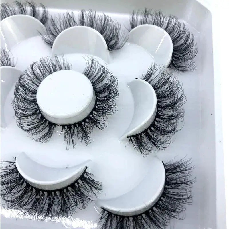Natural Mink 3D False Eyelashes Variety Pack 5 Pairs