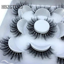 Natural Mink 3D False Eyelashes Variety Pack 5 Pairs Lashes