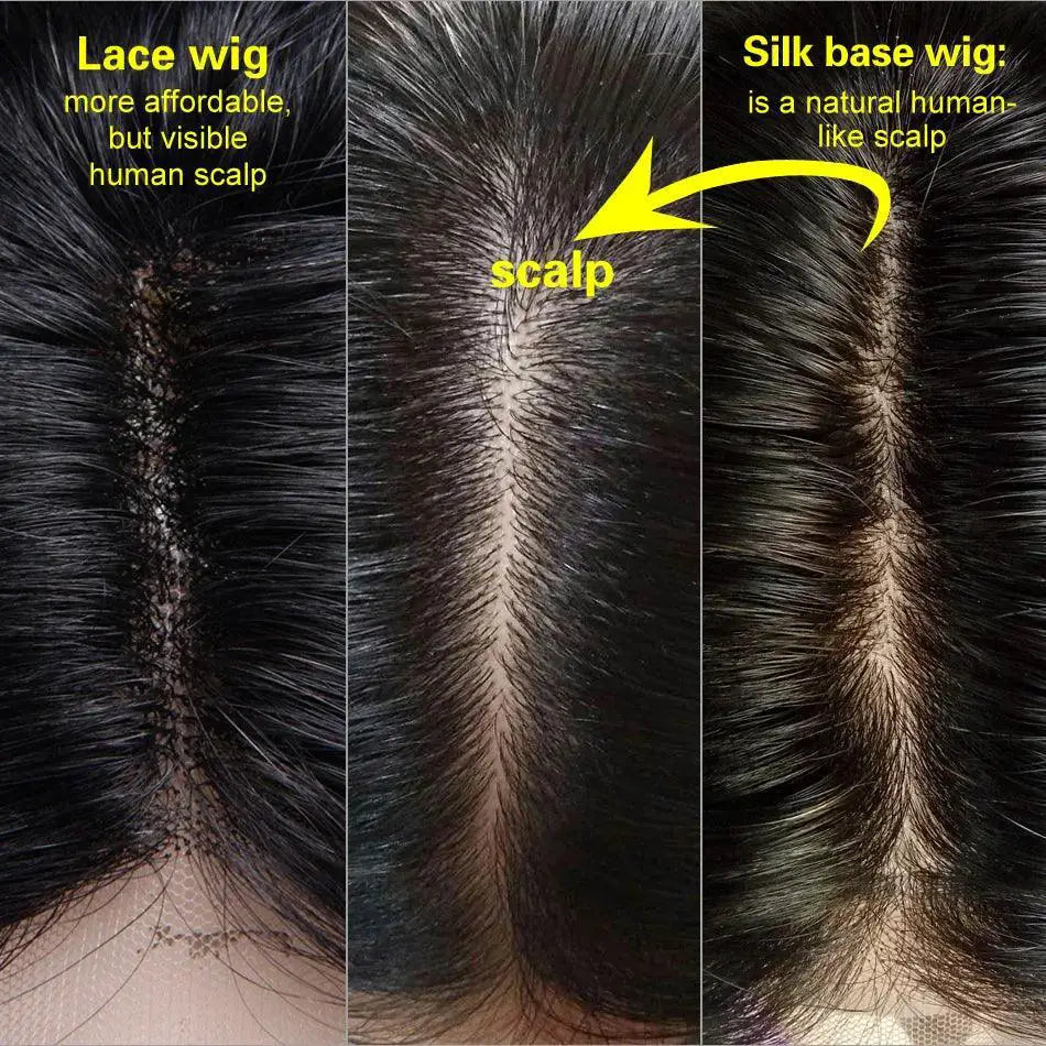 Natural Wave Silk Base Full Lace Human Hair Wig 22 Inch