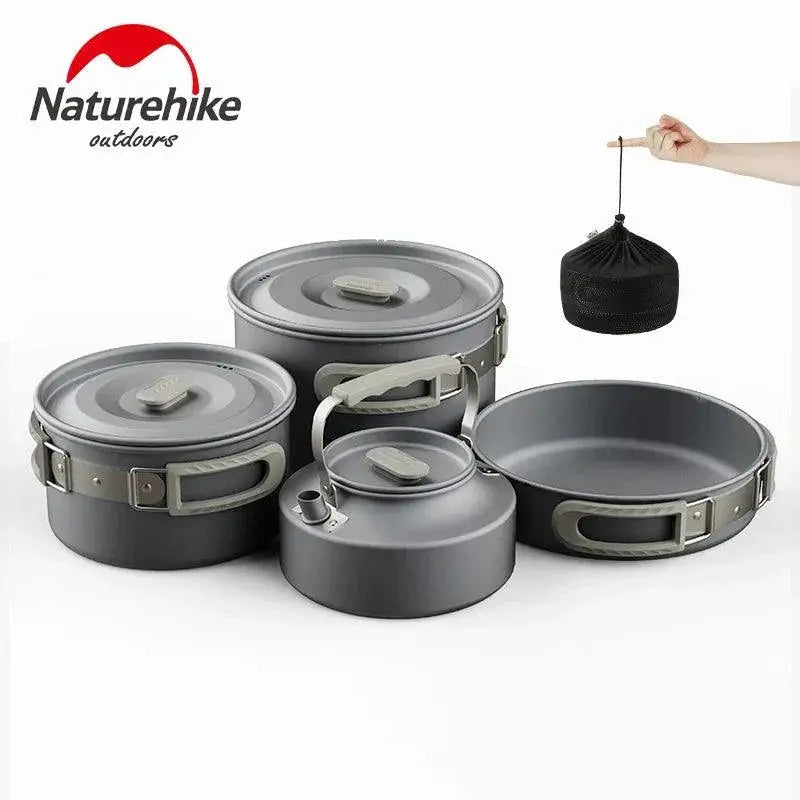 Naturehike 1L Aluminum Camping Cookware Set For Adventurers