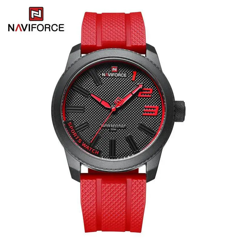 Naviforce Mens Luxury Quartz Watch Military Silicone Strap
