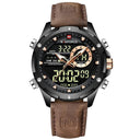 NAVIFORCE Military Watch: Stylish Waterproof Dual Display