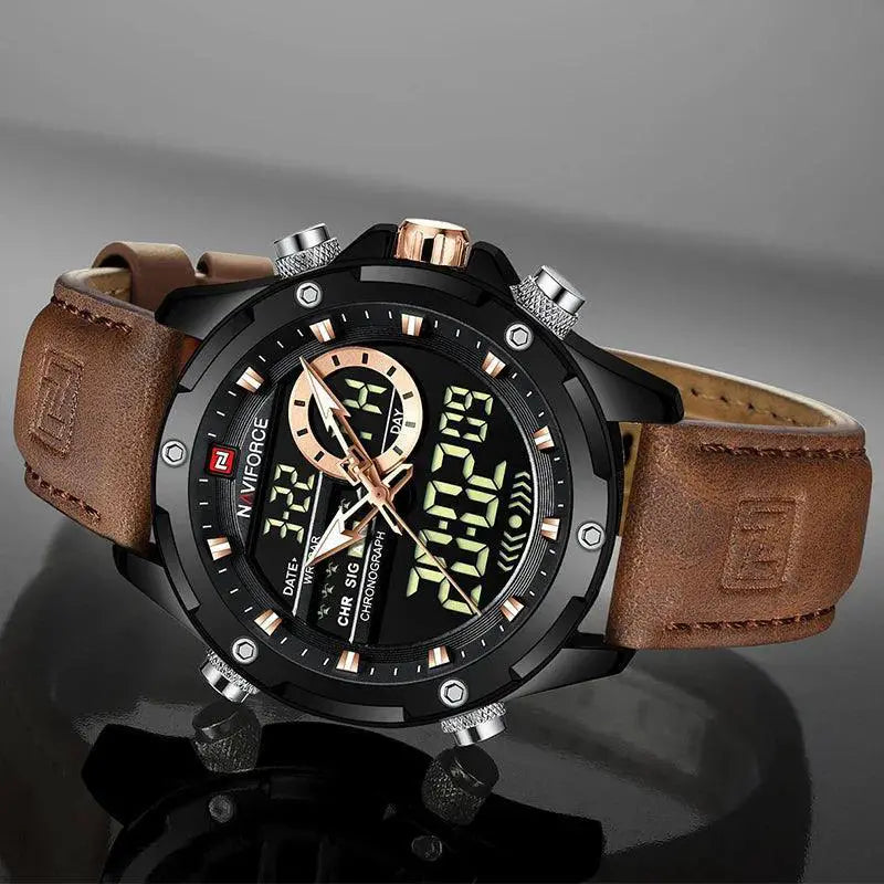 Naviforce Military Watch Waterproof Dual Display Rugged
