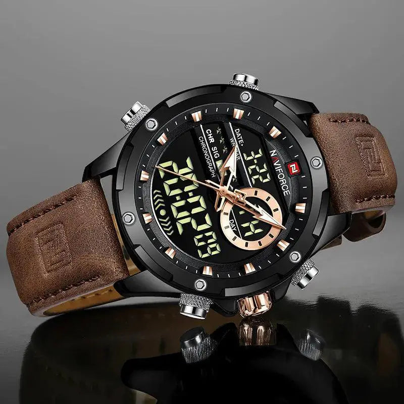 Naviforce Military Watch Waterproof Dual Display Rugged