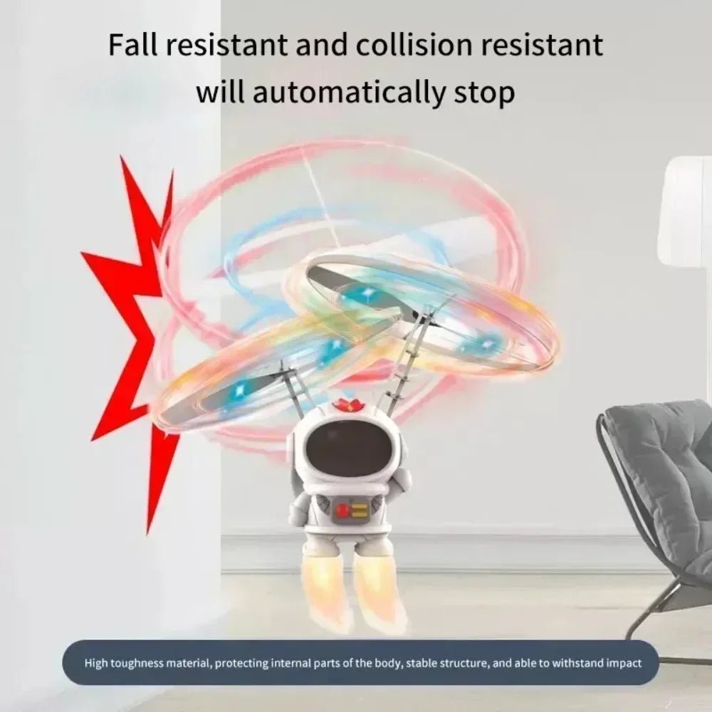 NebulaTech Levitating Luminous Flying Robot Astronaut Hand Controlled Glow Drone