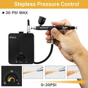 Neoeco 30PSI Airbrush Kit Dual-Action Portable Set for Artists