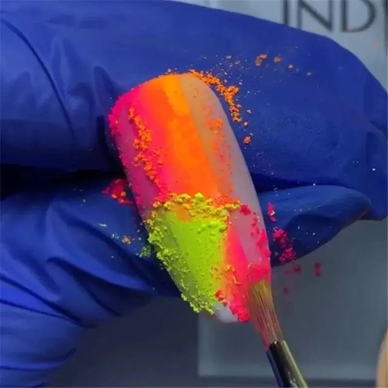 Neon Nail Powder Glitter For Stunning Nail Art Effects