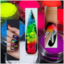 Neon Nail Powder Glitter for Bold Nails