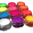Neon Nail Powder Glitter for Bold Nails
