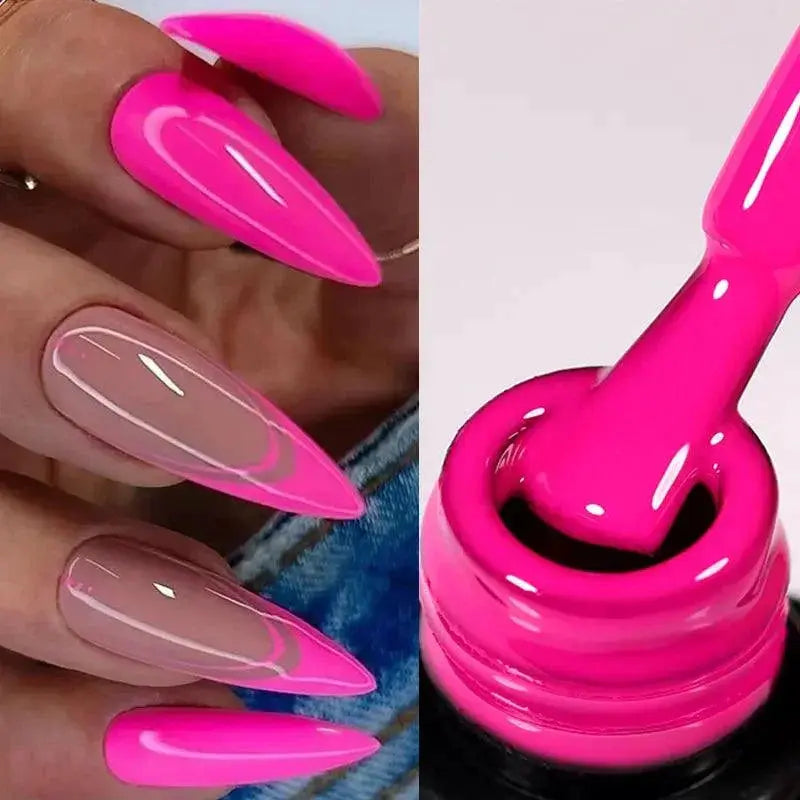 Neon Spark Gel Nail Polish Fluorescent Glow Art Kit Set