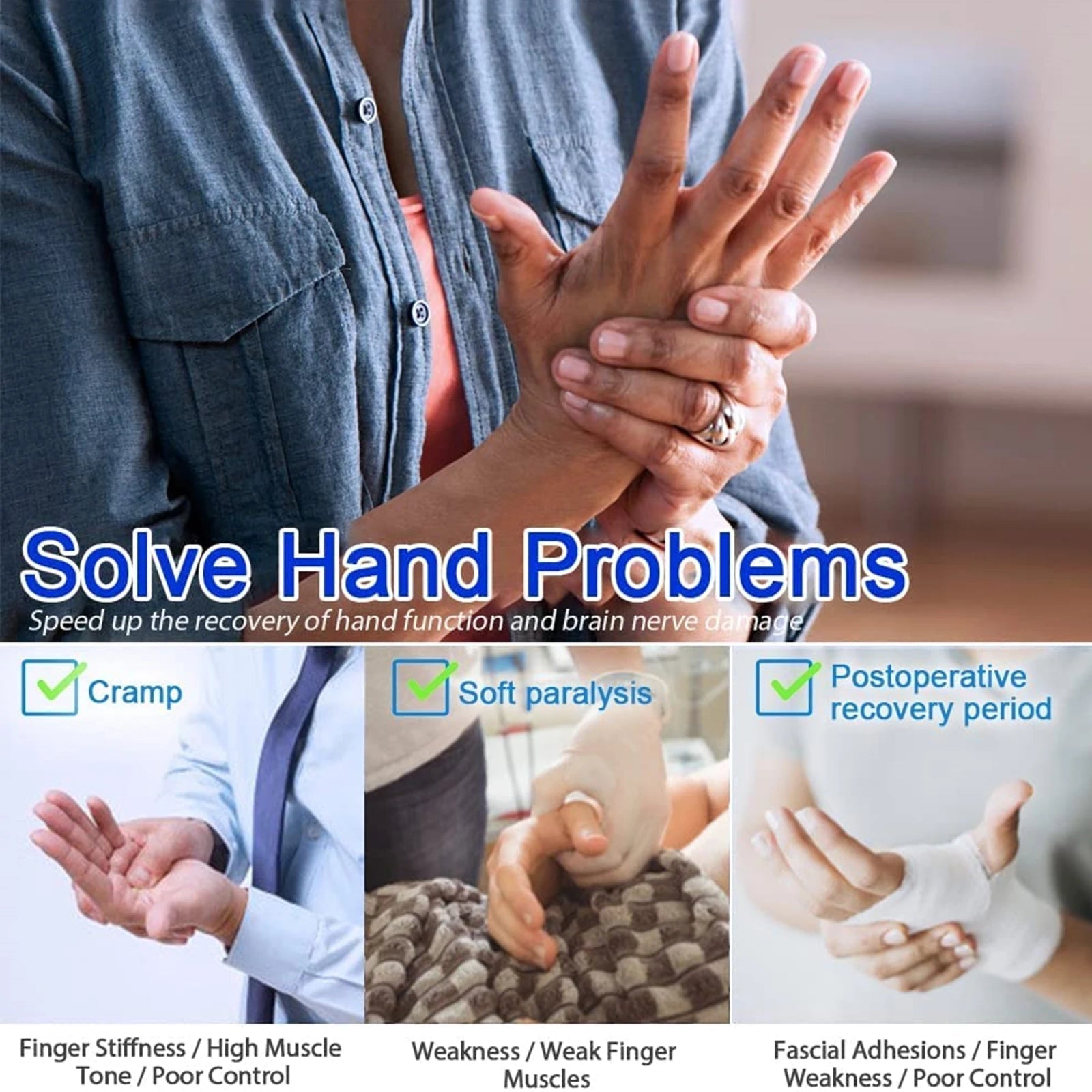 NeuroFlex Intelligent Massage Gloves - Robotics Hand Therapy For Stroke Recovery