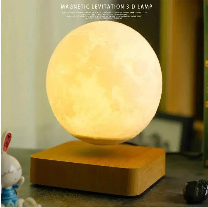 New 3D Printed LED Night Light Magnetic Levitation Moon Lamp