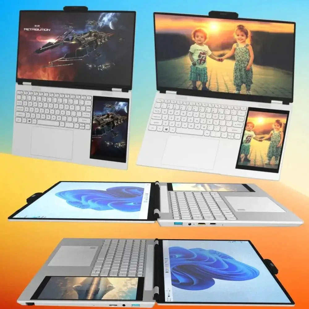 New Arrivals 12th Gen Intel N95 Dual Screen Gaming Laptop