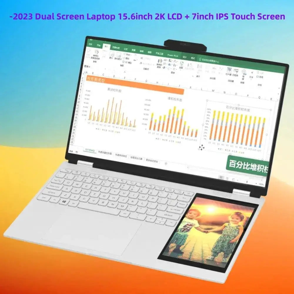 New Arrivals 12th Gen Intel N95 Dual Screen Gaming Laptop