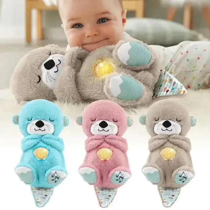 Baby Breath Baby Bear Otter Plush Toy With Soothing Music