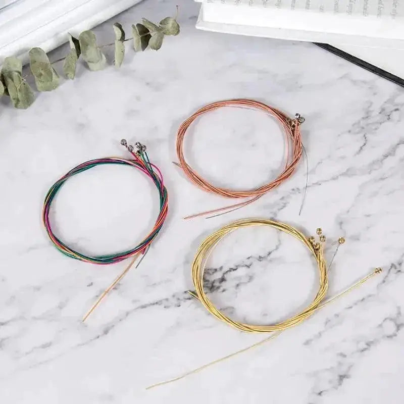 Colorful Folk Guitar String Replacement Parts Kit 2023