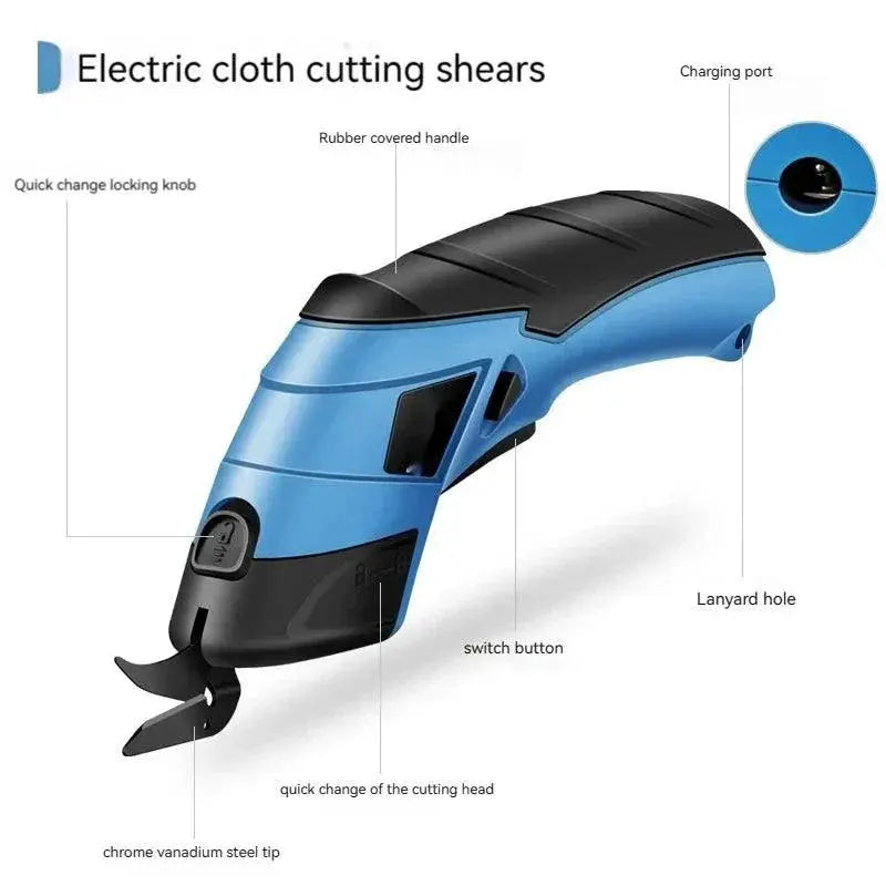 Cordless Electric Tailoring Scissors USB Charging Pro