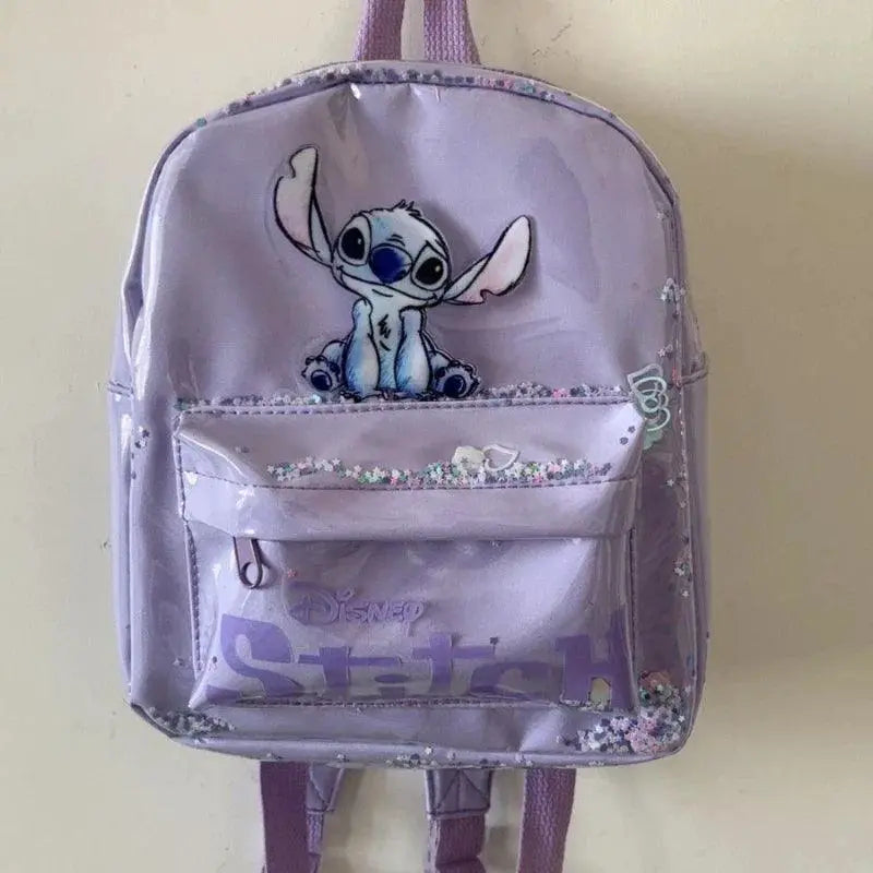 Disney Cartoon Stitch Sequin Backpack For Kids Gift