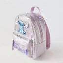 New Disney Cartoon Stitch Sequin Backpack Bag Gift for Kids