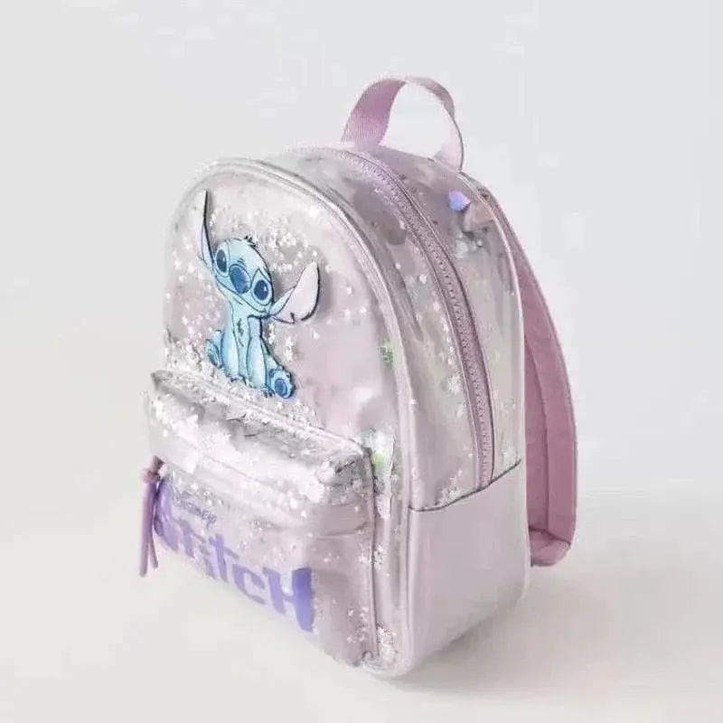Disney Cartoon Stitch Sequin Backpack For Kids Gift