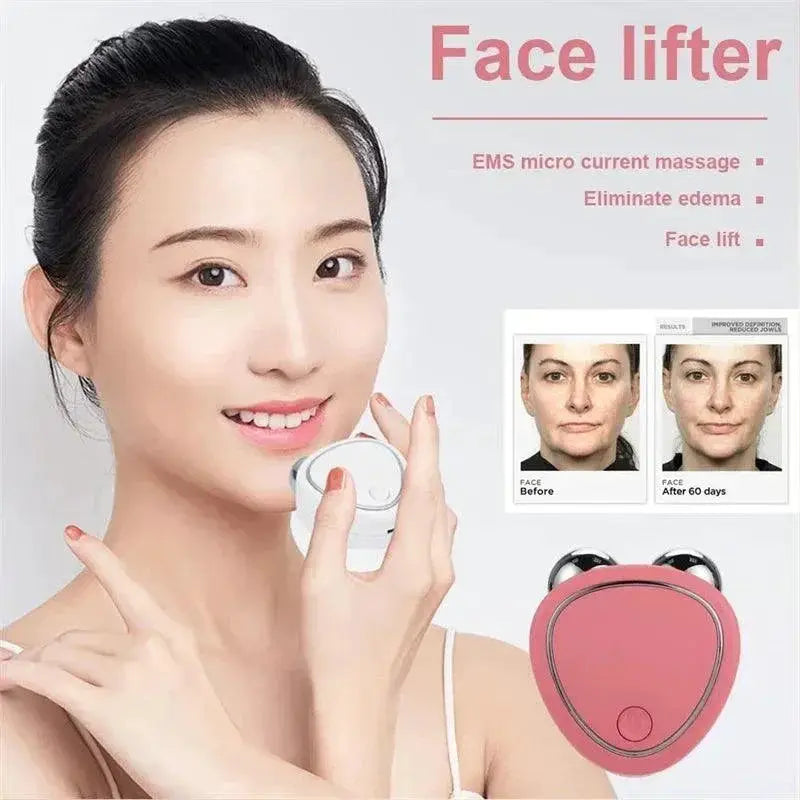 New Electric Face Lift Roller Microcurrent Massager For Skin