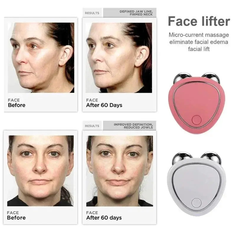 New Electric Face Lift Roller Microcurrent Massager For Skin