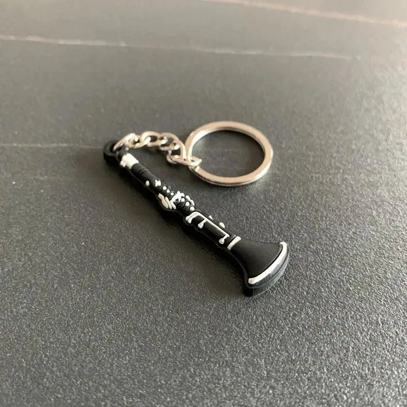 New Silicone Guitar Soft Keychain Musical Instrument K5156
