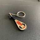 New Musical Instrument Silicone Guitar Soft Keychain K5156