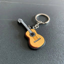 New Musical Instrument Silicone Guitar Soft Keychain K5156