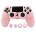 New Pink Soft Silicone Protective Case for PS4 Controller
