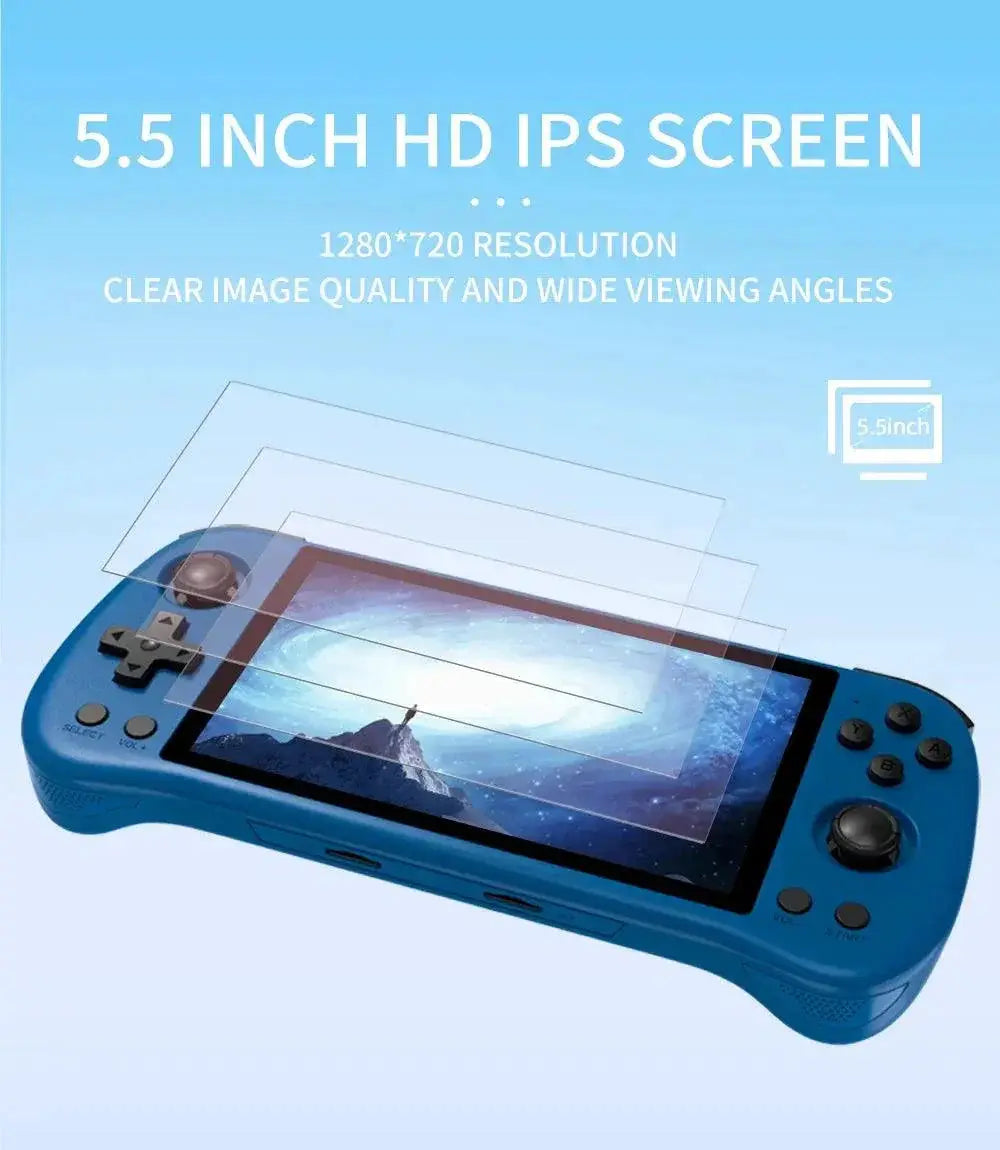 POWKIDDY X55 Handheld Game Console 5.5 Inch IPS Screen