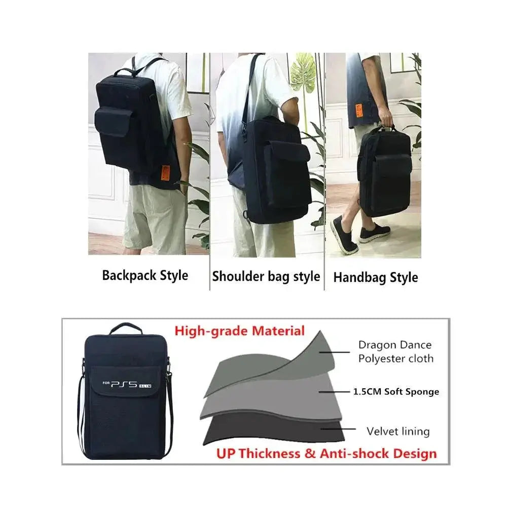 New PS5 Slim Carrying Case Portable Storage Shoulder Bag