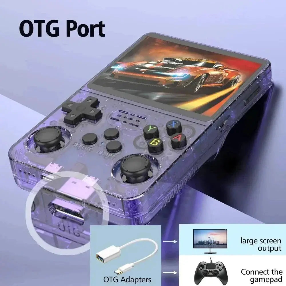 New R36S Retro Handheld Game Console 64GB 15000 Games