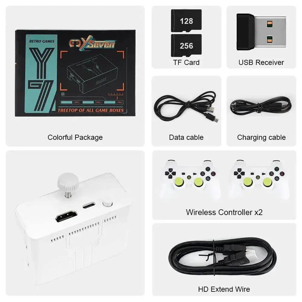 New Y7 Linux Portable Video Game Console 4K 12000 Games