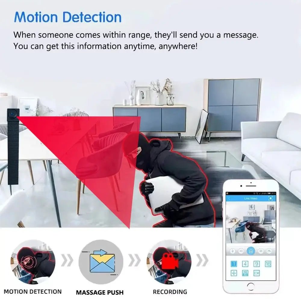 Newly Improved 4K Mini WiFi Camera With Remote Viewing And Motion Detection