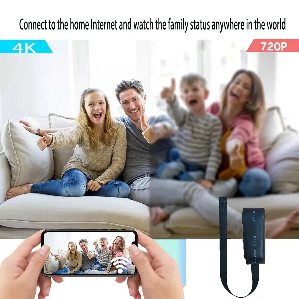Newly Improved 4K Mini WiFi Camera With Remote Viewing And Motion Detection