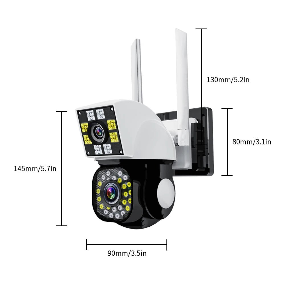 Neye Dual Lens Wireless Outdoor Camera - 1080P HD Security Surveillance Pro Line