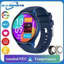 NFC AMOLED Bluetooth Smartwatch with Thermometer & GPS