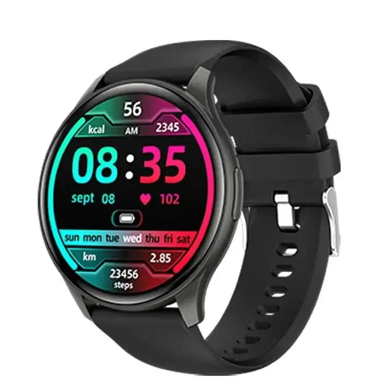 NFC AMOLED Bluetooth Smartwatch With Thermometer And GPS