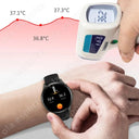 NFC AMOLED Bluetooth Smartwatch with Thermometer & GPS
