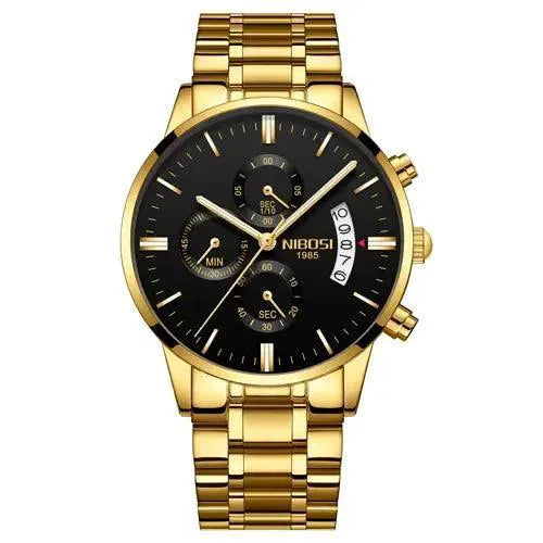 NIBOSI Luxury Military Style Quartz Watch for Men Timepiece