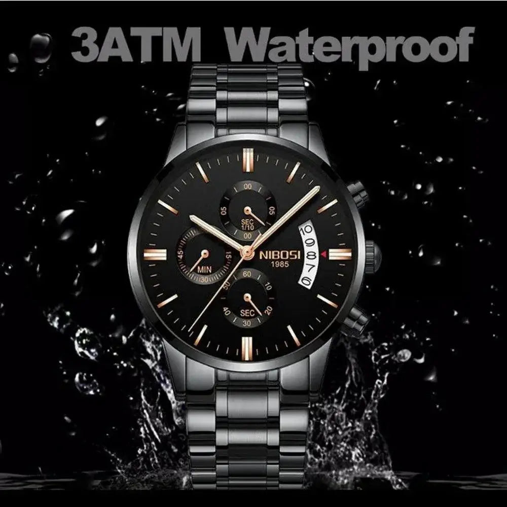 NIBOSI Men's Luxury Waterproof Chronograph Sports Watch Sale